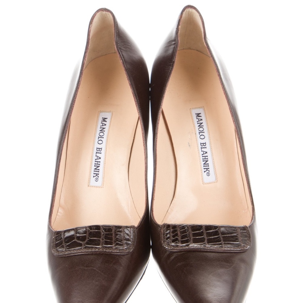 Manolo Blahnik Brown Women's Shoes